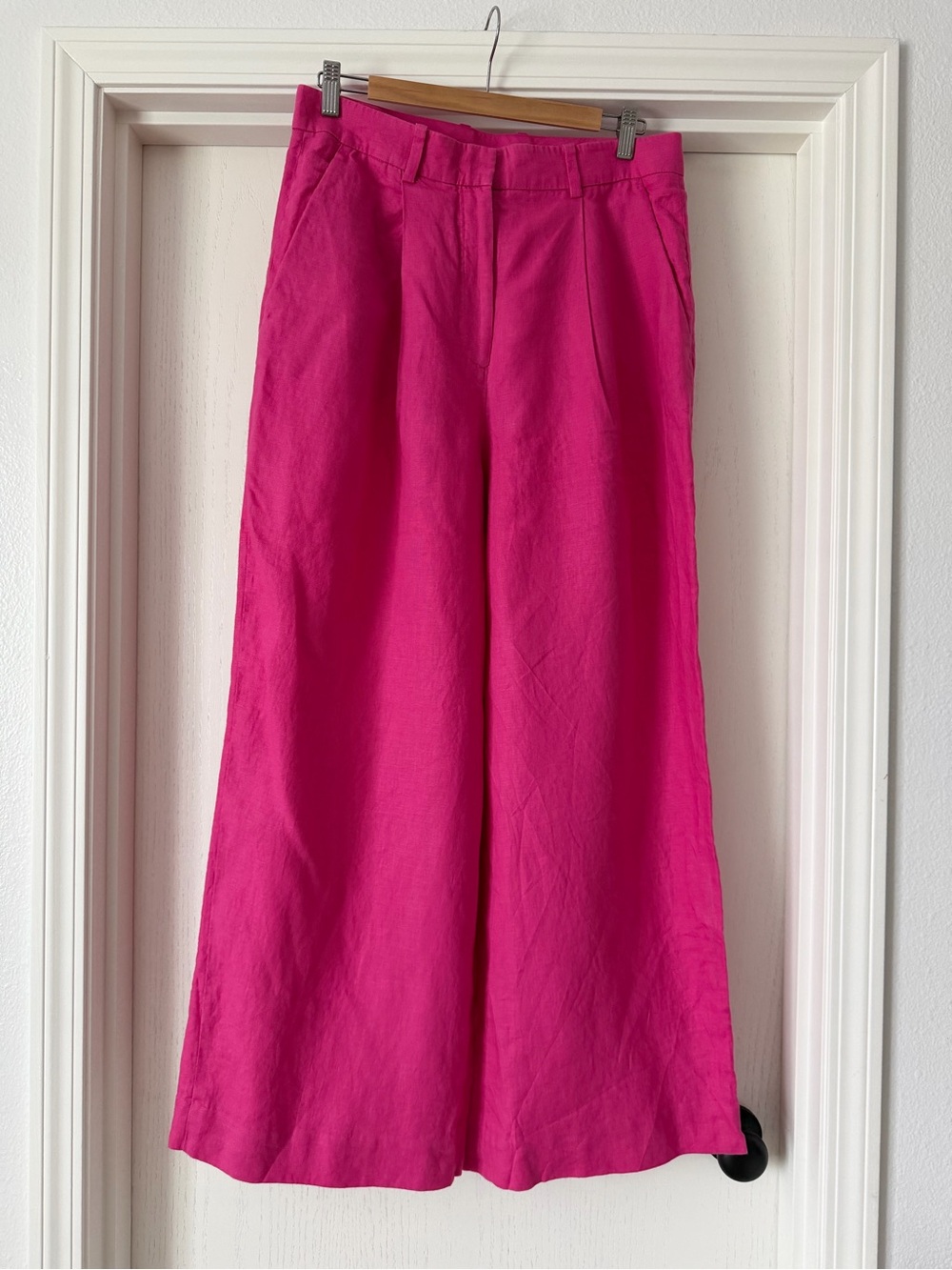 COS Hot Pink wide leg pants